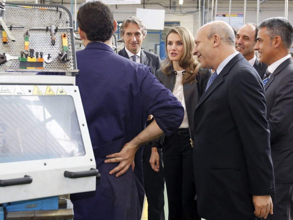 El ministro Wert, junto a la Princesa de Asturias, este martes en Santander