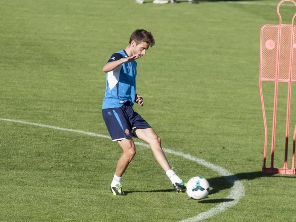 José Mari, durante un entrenamiento
