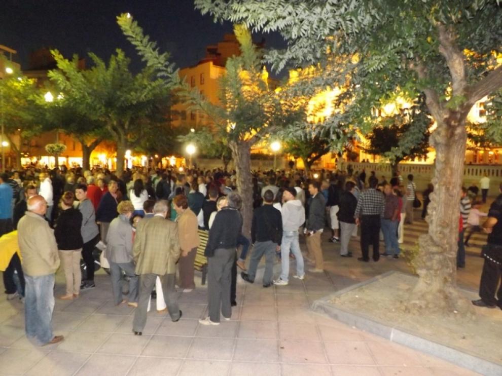 Manifestación contra la peatonalización