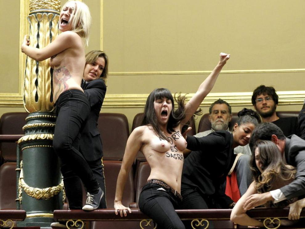 Protestas en el Congreso