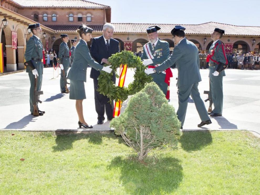 Celebración del Día de la Virgen del Pilar, patrona de la Guardia Civil