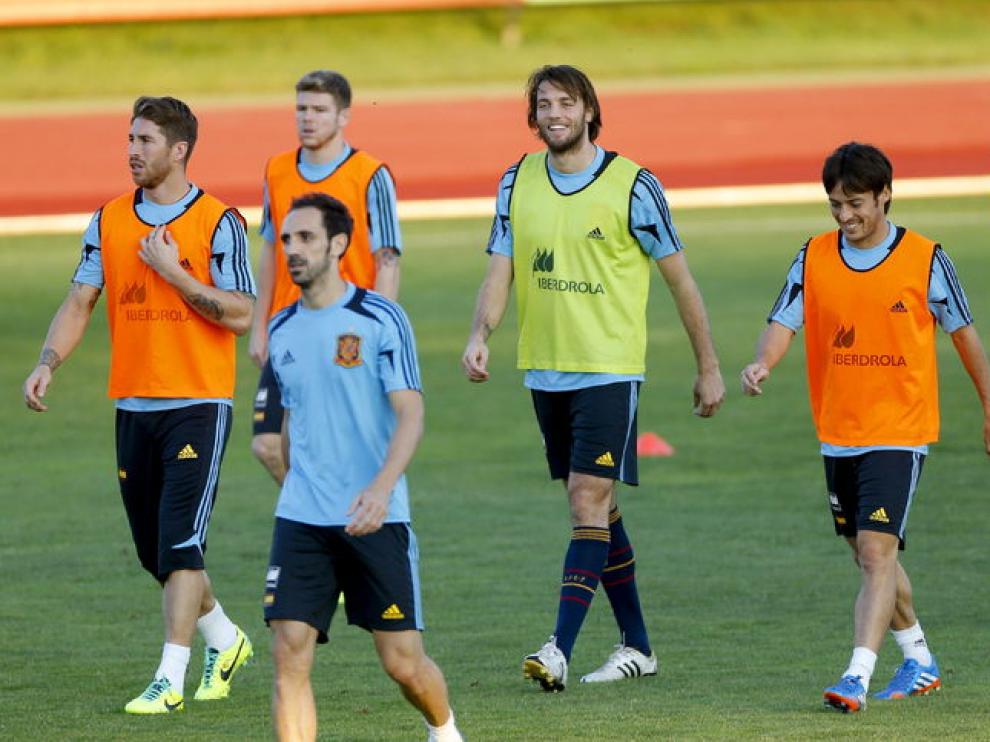 Entrenamiento de la selección española