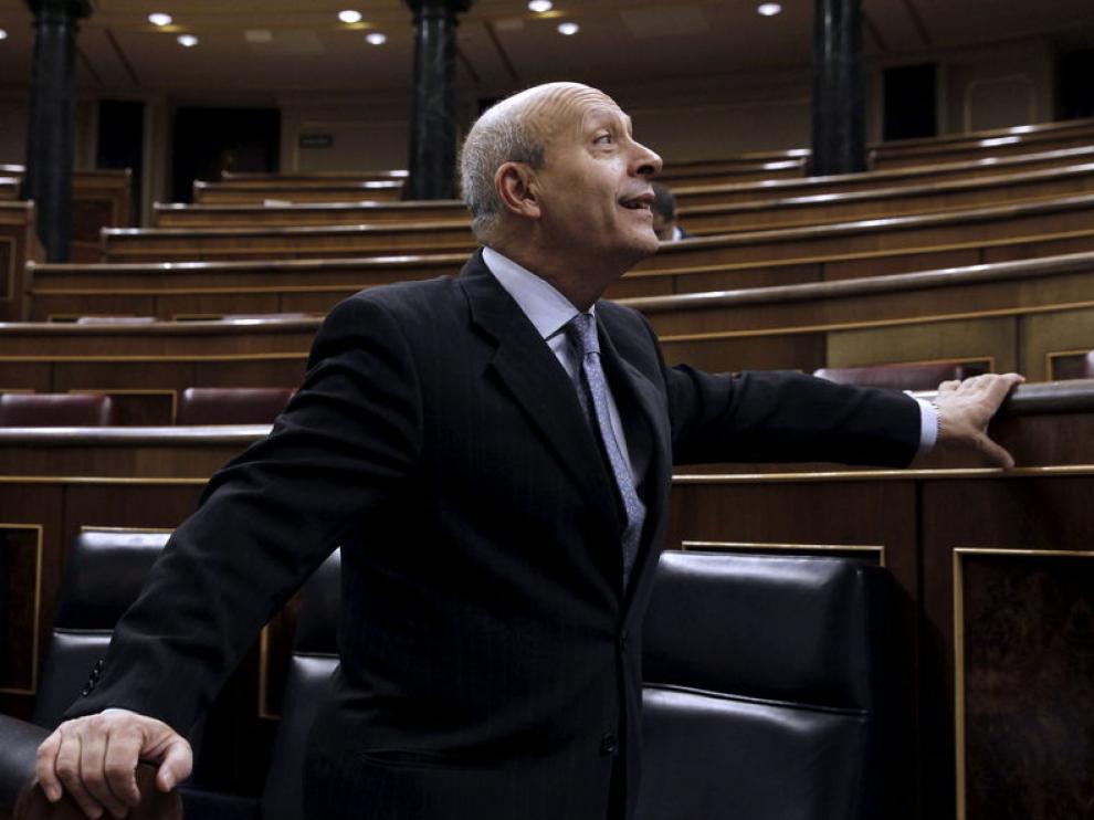 El ministro Wert, este jueves, en el Congreso
