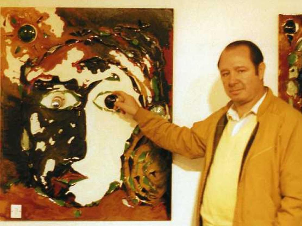 Manuel García Maya en 1986, cuando expuso en Filosofía y Letras.