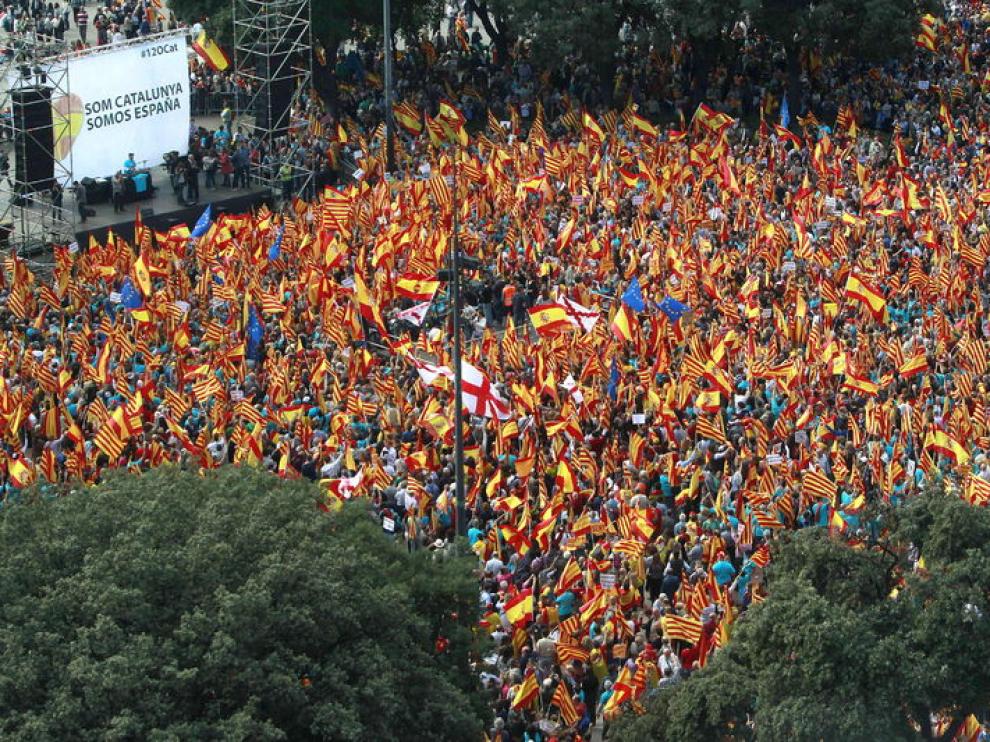 Manifestación por la unidad de España en Barcelona