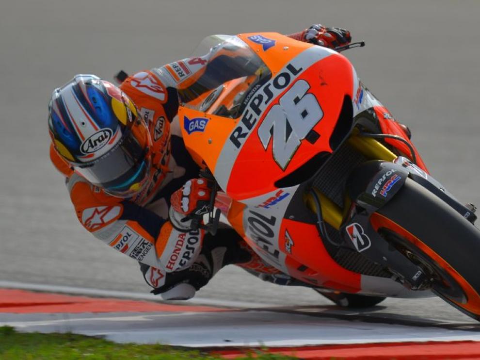 Dani Pedrosa, durante su carrera en Sepang