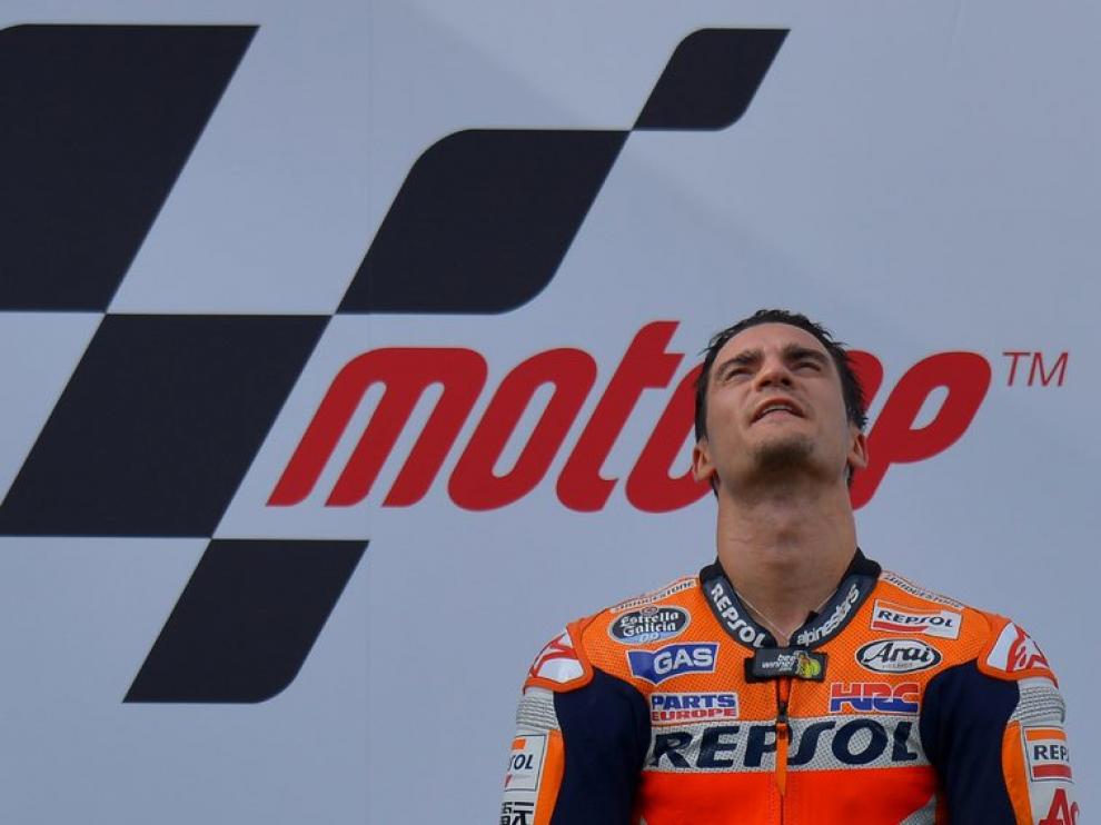Pedrosa, en el podio de Sepang