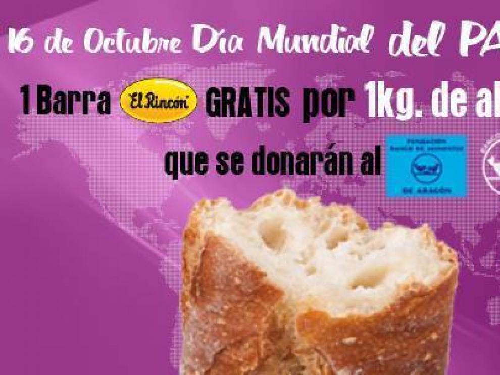 Una barra de pan gratis por un kilo de alimentos