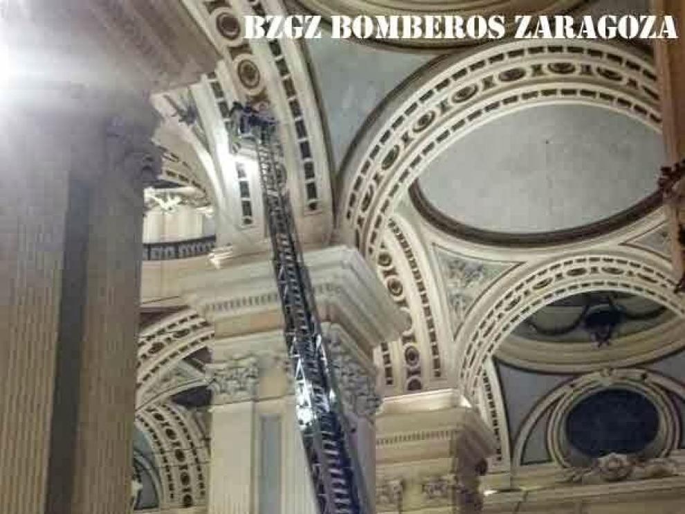 Labores de inspección en el Pilar
