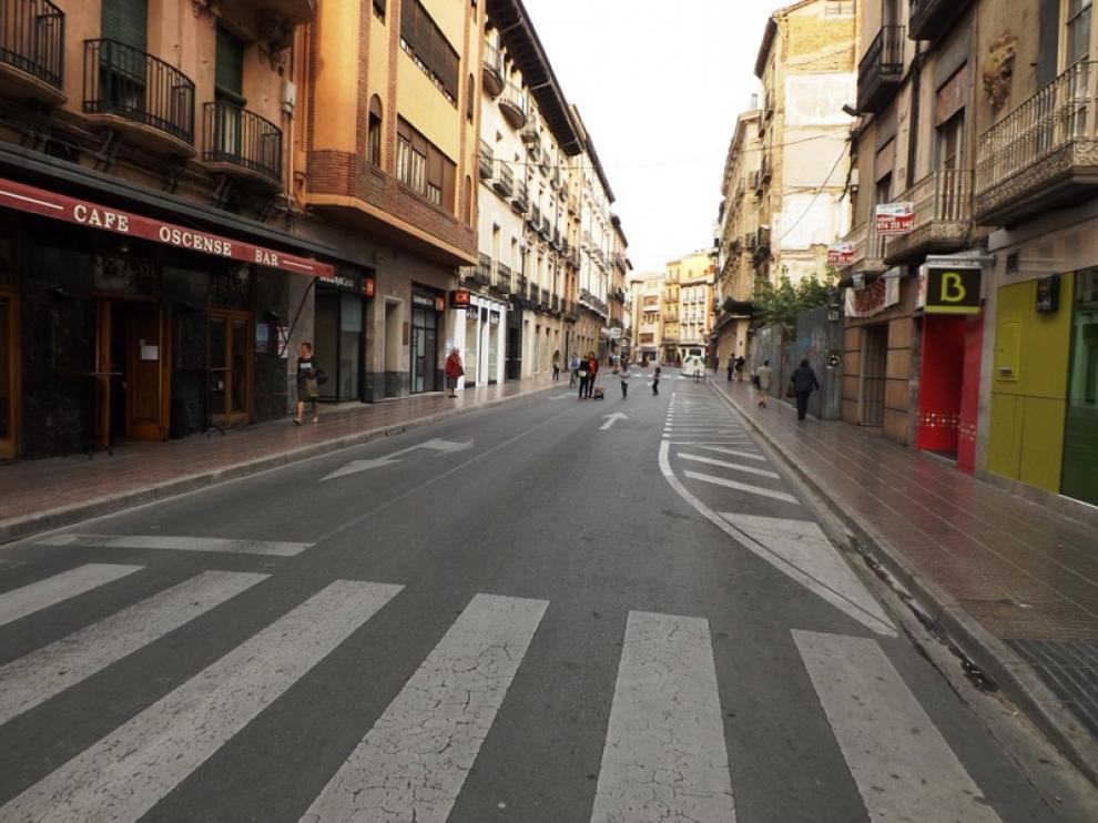 Imagen del Coso Bajo, en Huesca