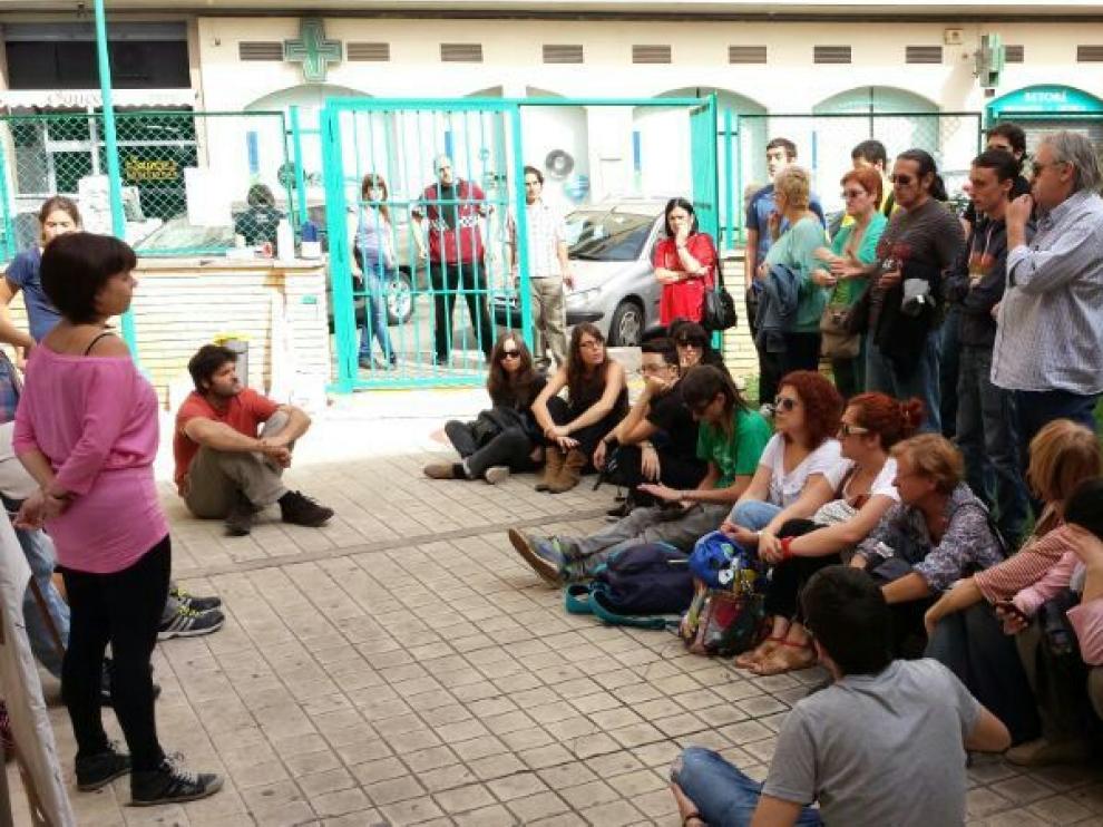 Asamblea de los concentrados en el CME San José