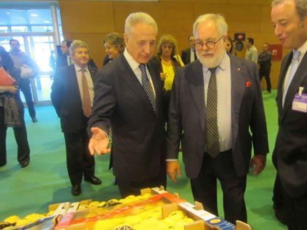El consejero de Agricultura, Ganadería y Medio Ambiente, Modesto Lobón, en la V Edición de Fruit Attraction