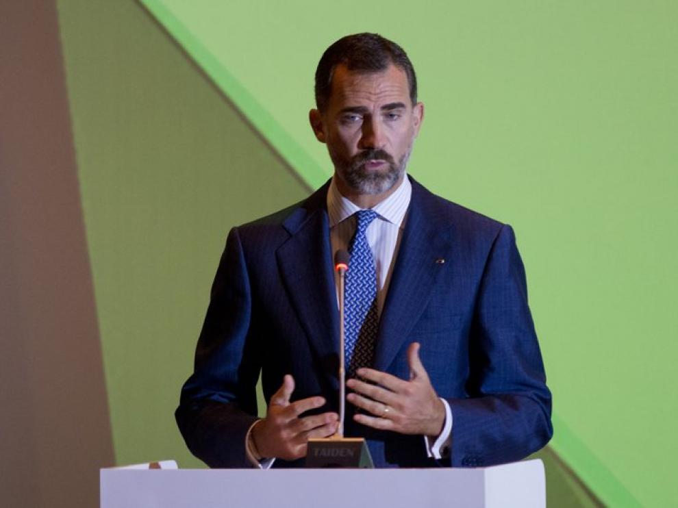 El Príncipe Felipe durante la cumbre