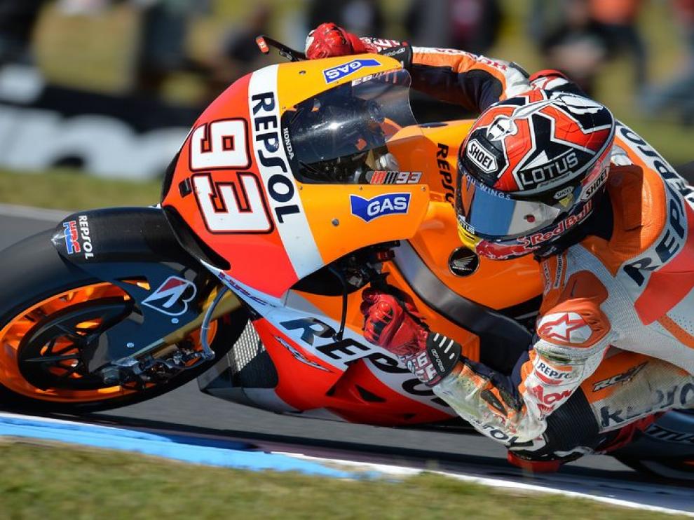Marc Márquez, durante la sesión de entrenamientos libres