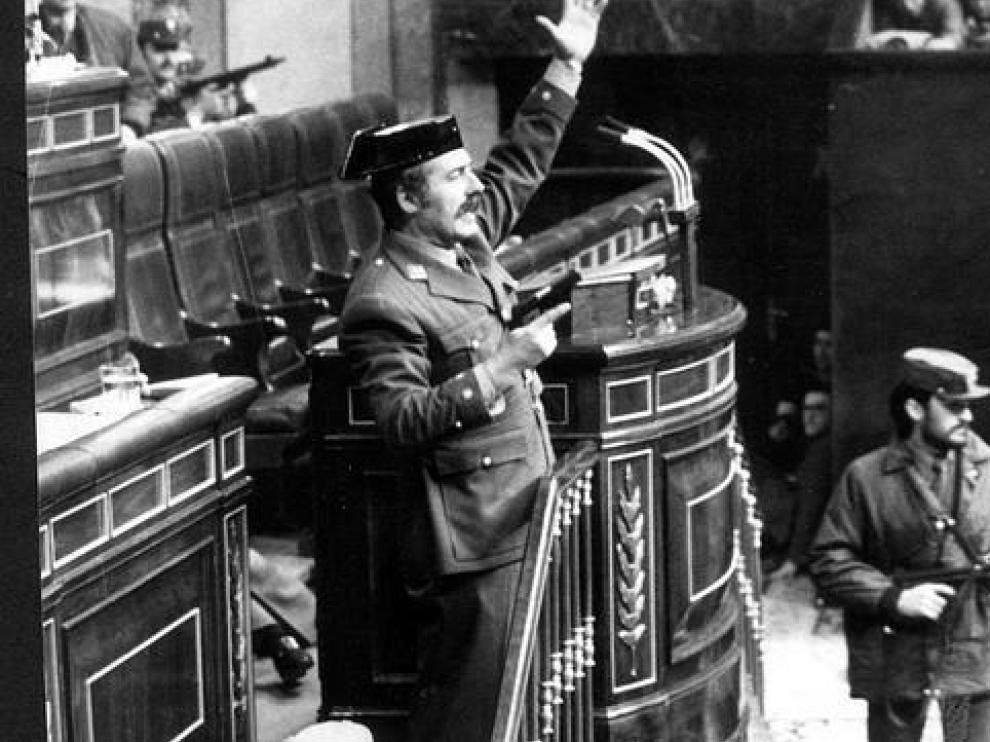 Imagen del golpe del 23-F