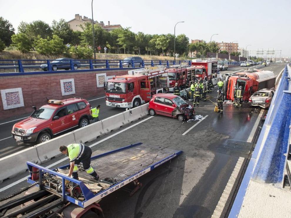 Accidente causado por un conductor ebrio en la rotonda de la MAZ