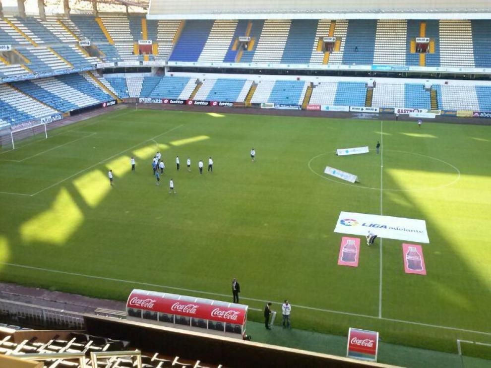 El Real Zaragoza en el estadio del Deportivo de La Coruña