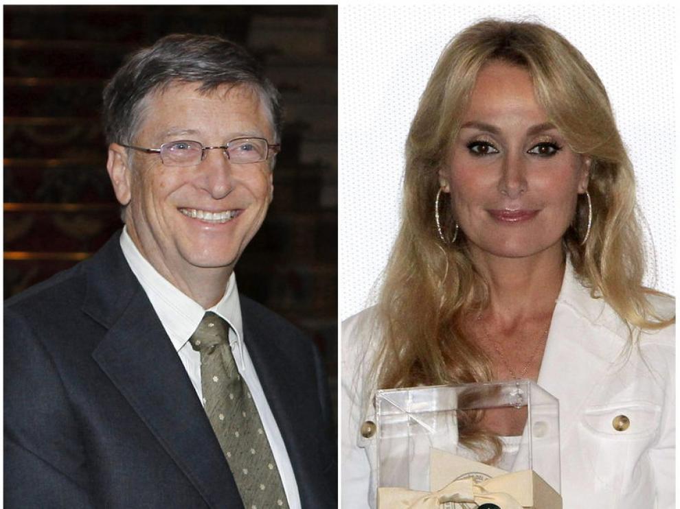 Bill Gates y Esther Alcocer Koplowitz