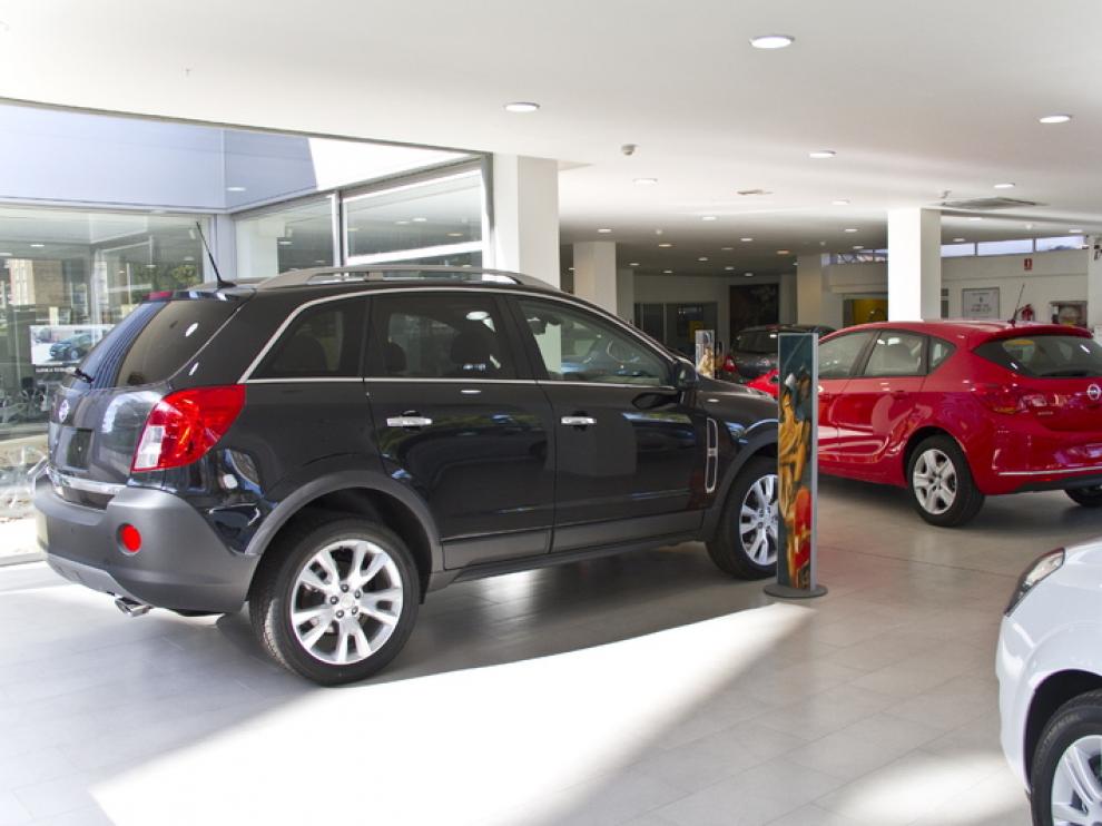 Un concesionario de Opel, en Zaragoza
