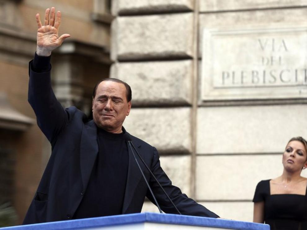 Berlusconi con su actual pareja Francesca Pascale