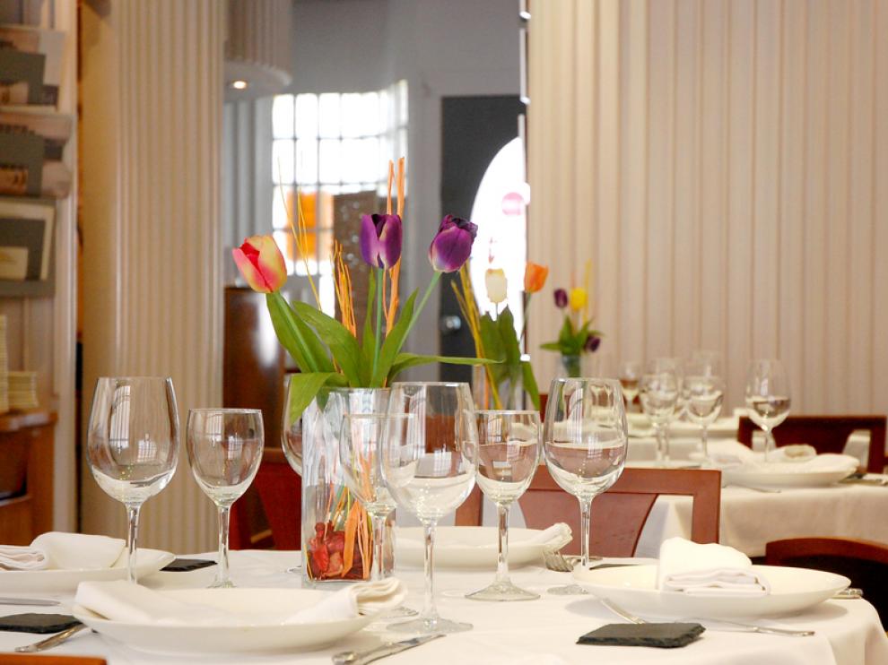 Comedor del restaurante Antonio de Zaragoza