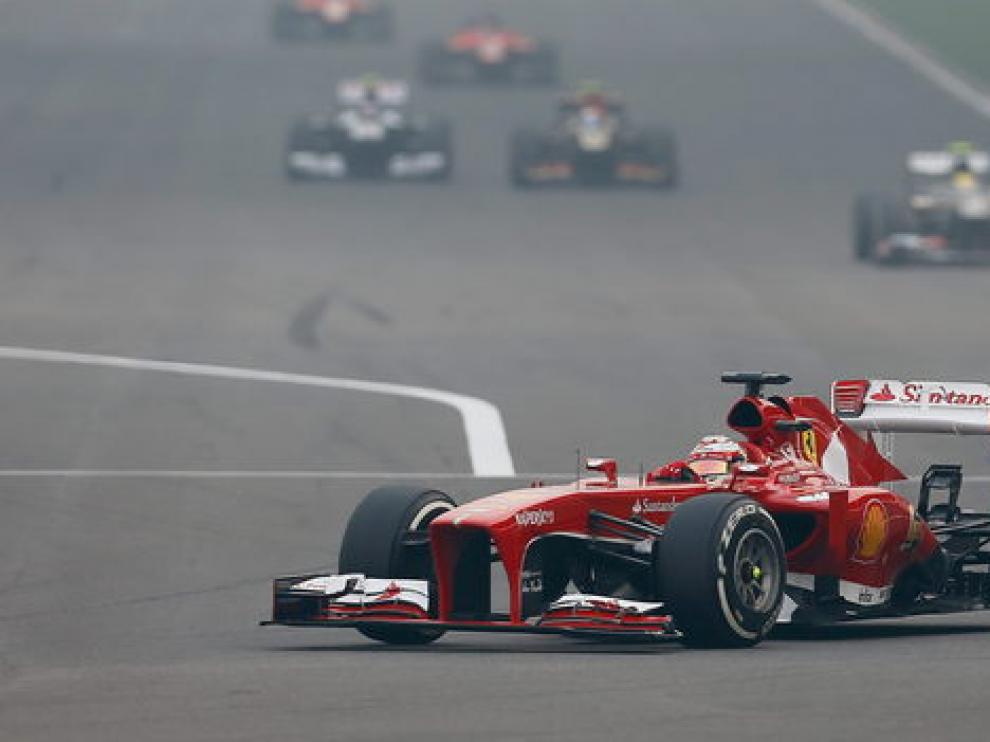 Fernando Alonso, durante una carrera