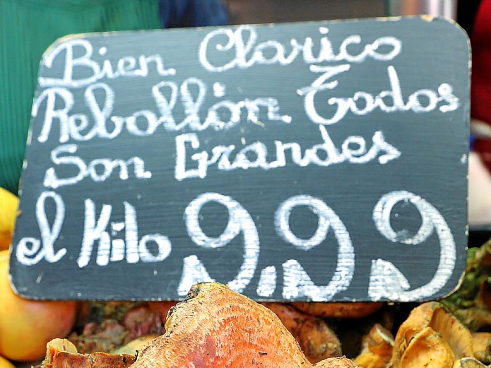 Robellones en el Mercado Central