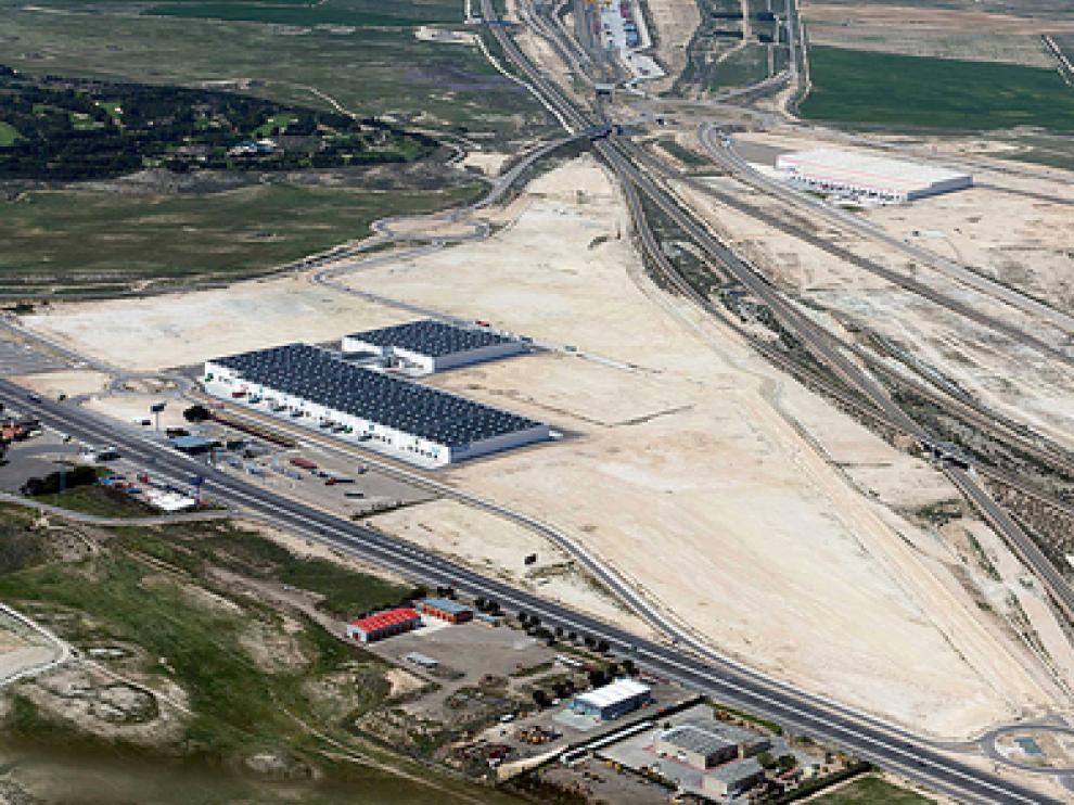 Vista aérea del complejo de Plaza