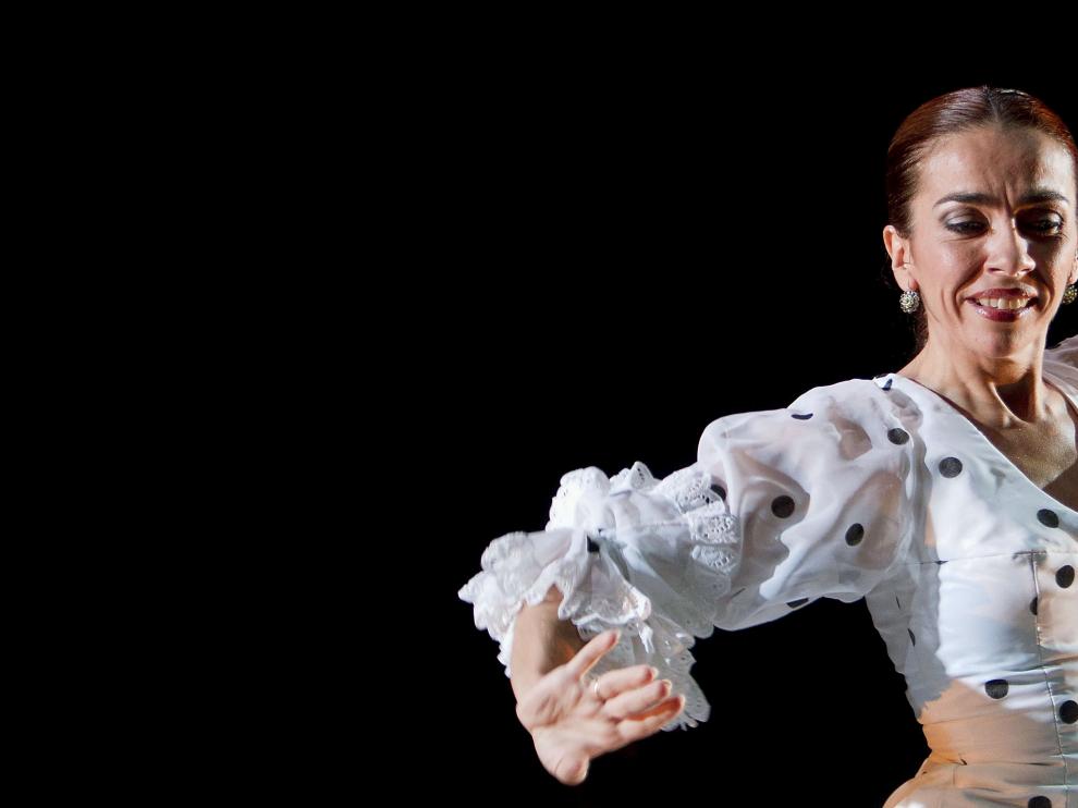 Isabel Bayón, durante una actuación.