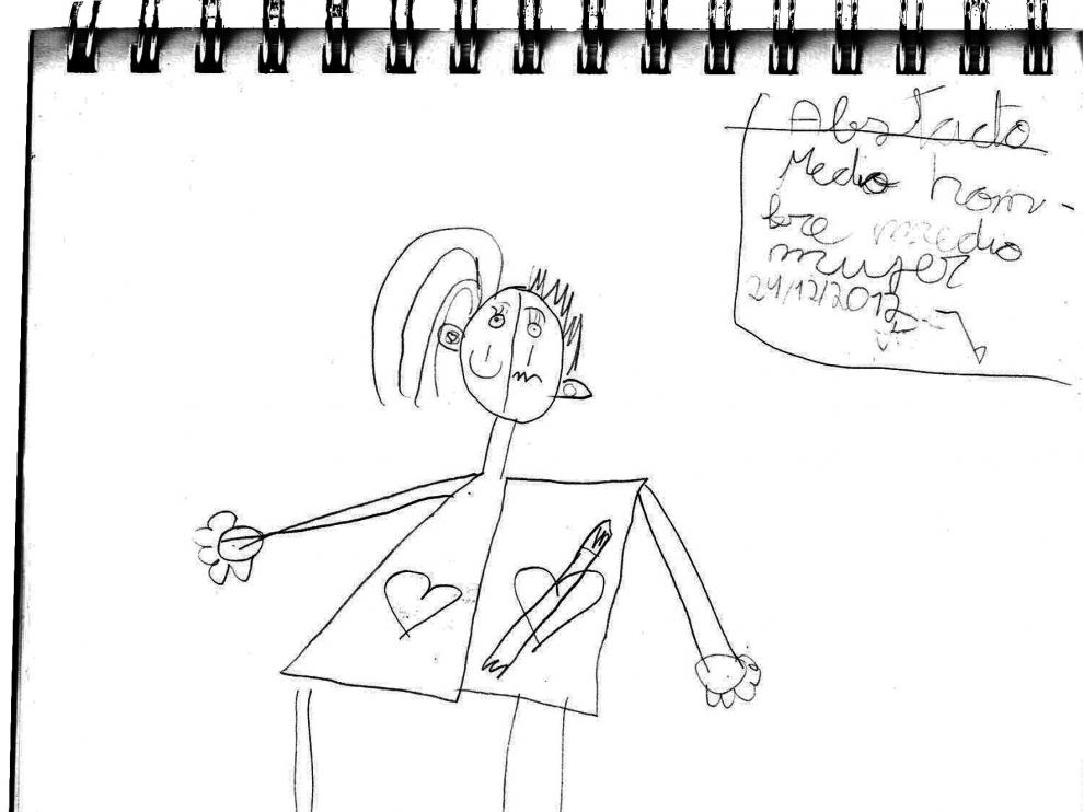 Dibujo realizado por esta niña transexual el año pasado