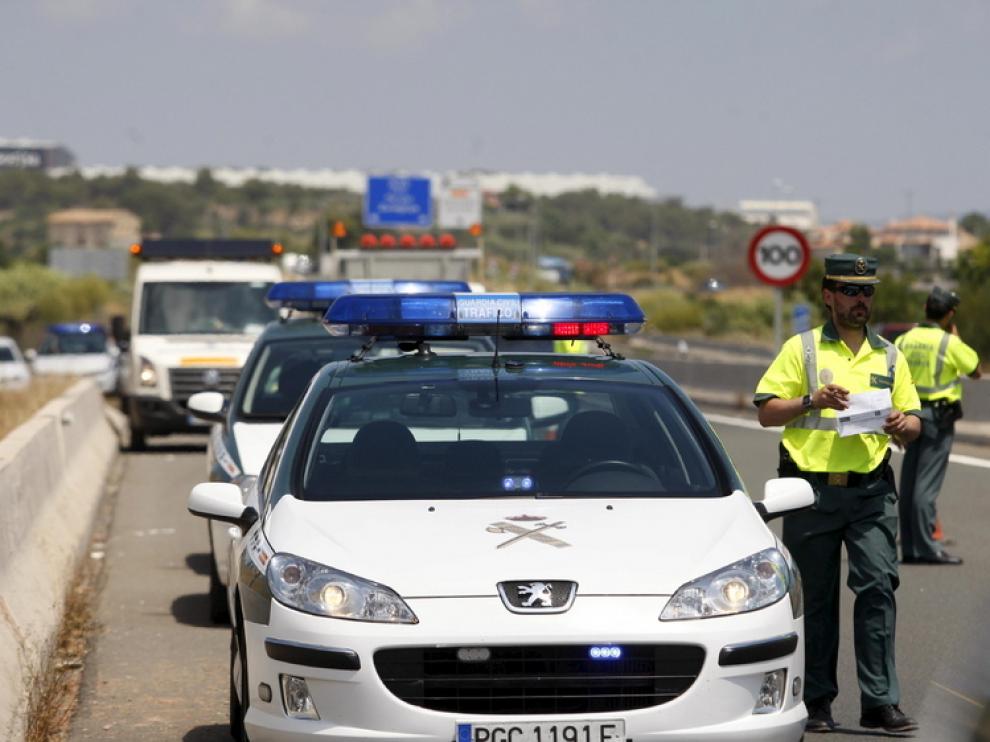 Control de tráfico de la Guardia Civil