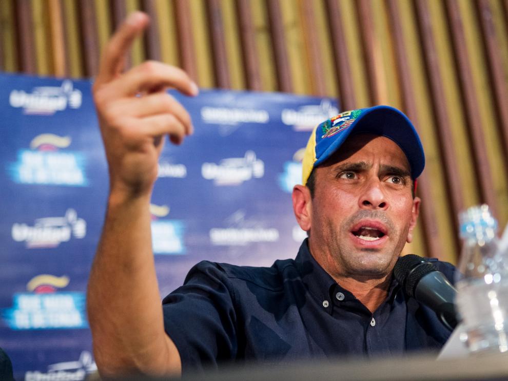 El líder opositor venezolano Henrique Capriles