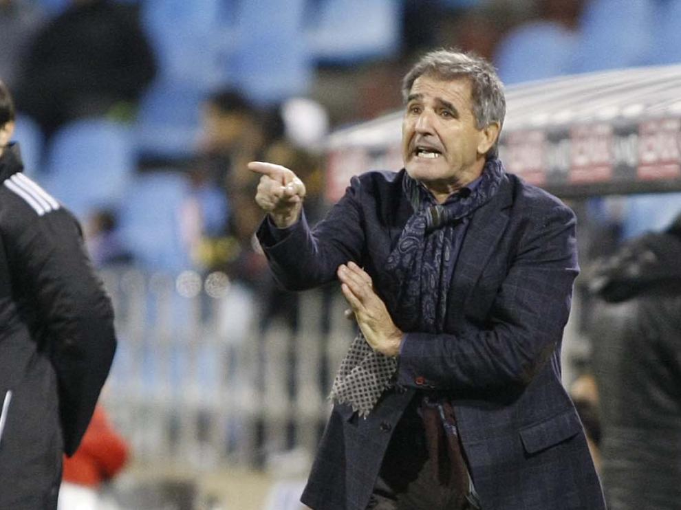 El entrenador del Real Zaragoza, Paco Herrera