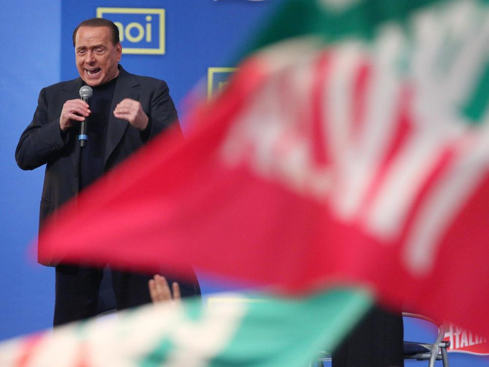 Berlusconi, durante un encuentro con las juventudes de Forza Italia