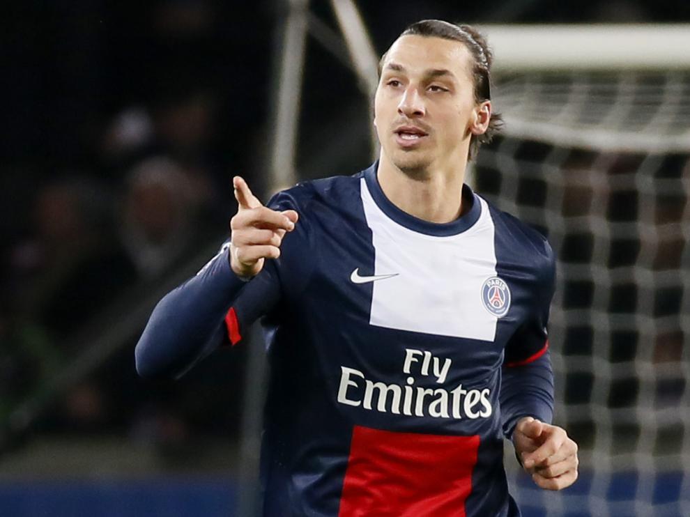Zlatan Ibrahimovic celebra un gol