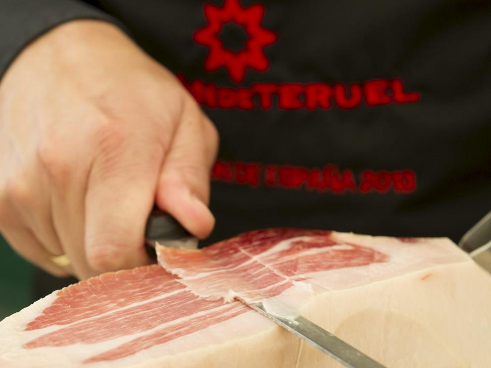 Una pieza de jamón de Teruel