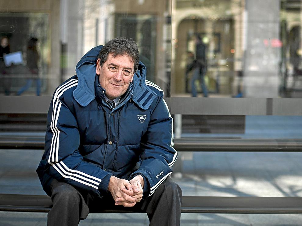 Fernando Arcega, en el Paseo de la Independencia de Zaragoza
