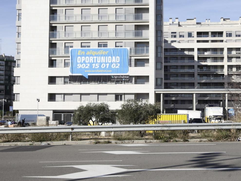 Un bloque de viviendas en Zaragoza