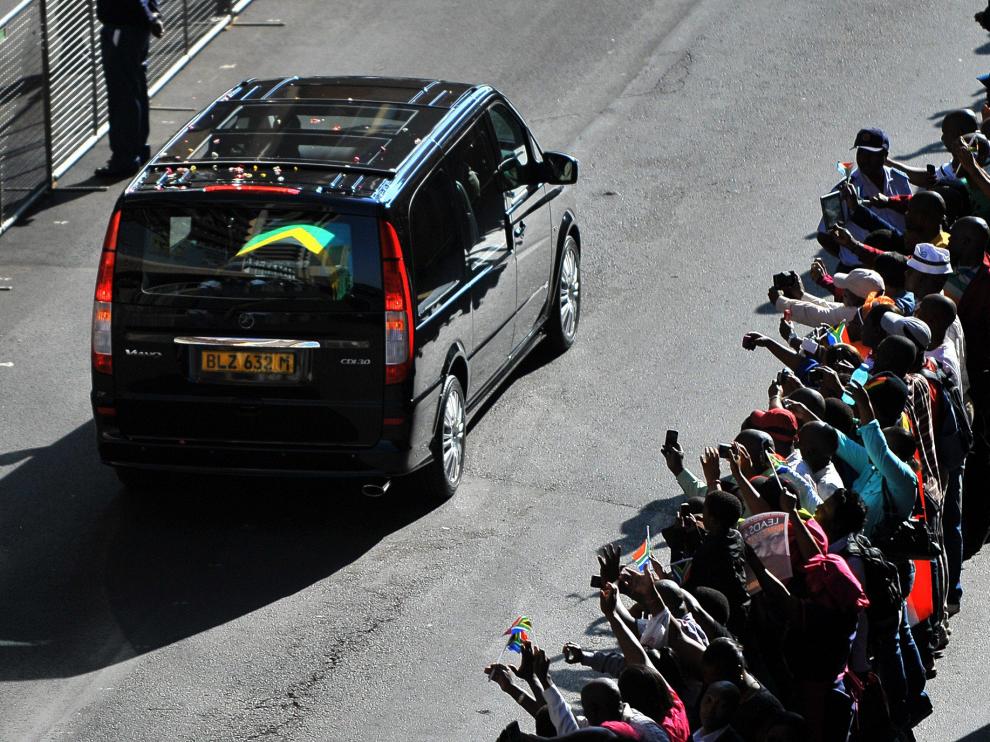 Cortejo fúnebre en Pretoria