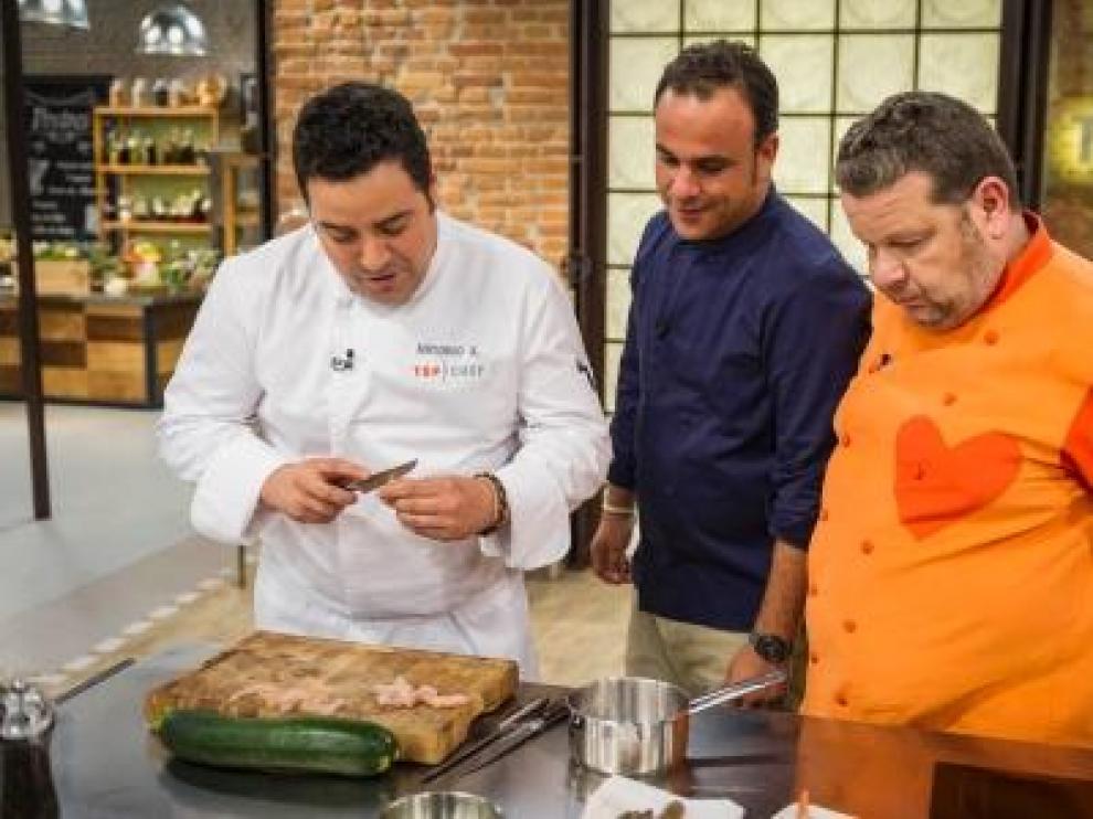 Arrabal con el jurado del programa