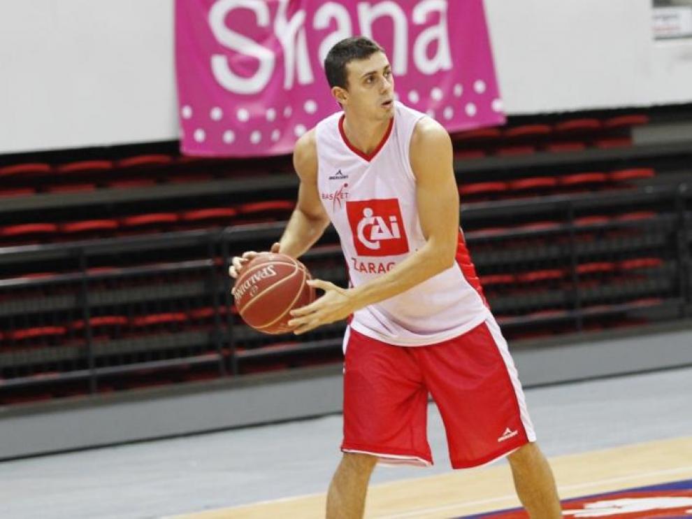 Pere Tomás, durante un entrenamiento