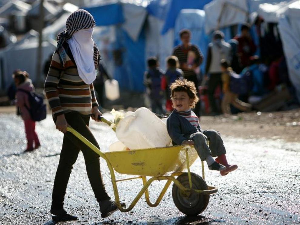 Imagen de un campamento de refugiados