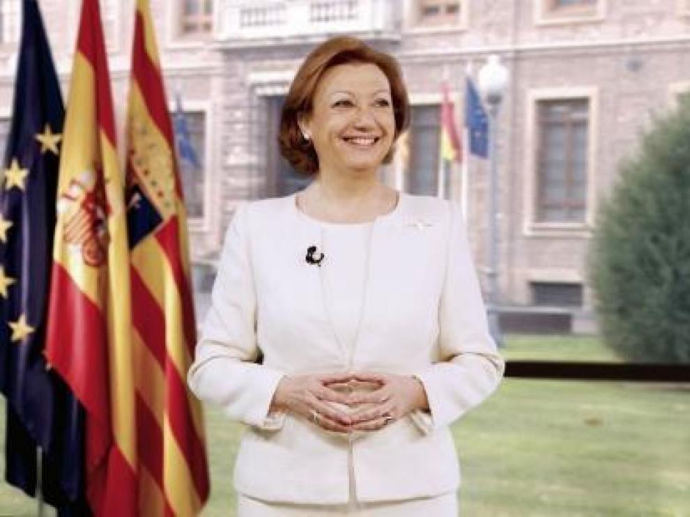 La presidenta de Aragón, Luisa Fernanda Rudi