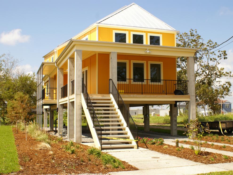Casa ecológica en Nueva Orleans. Foto: 'Make it right'