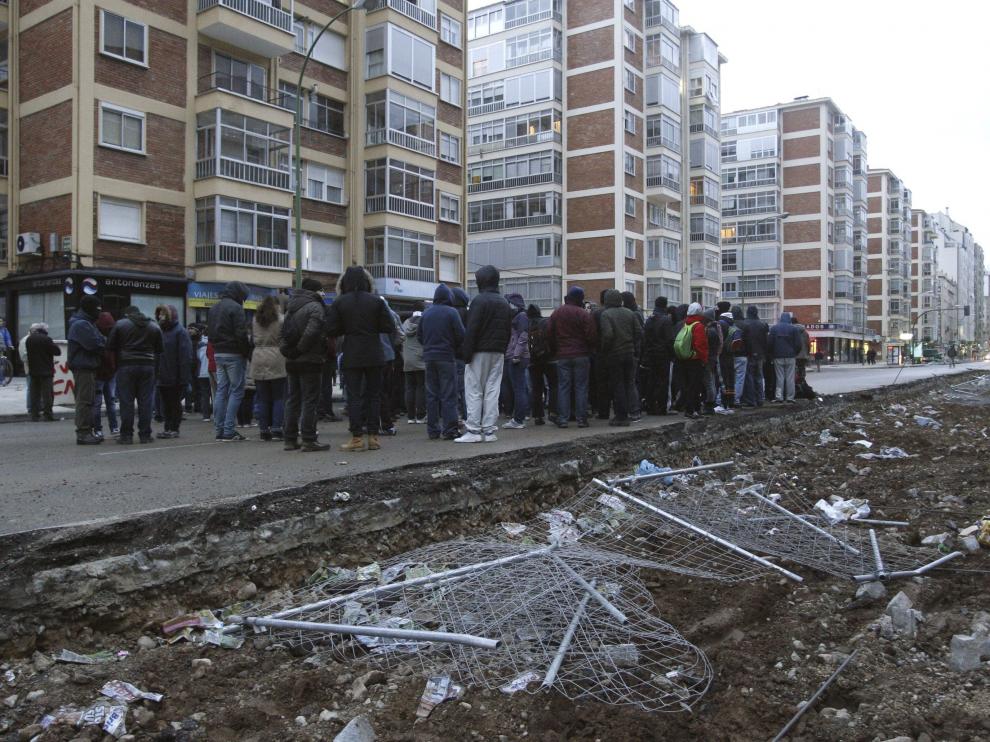 Concentración vecinal este lunes en Burgos.