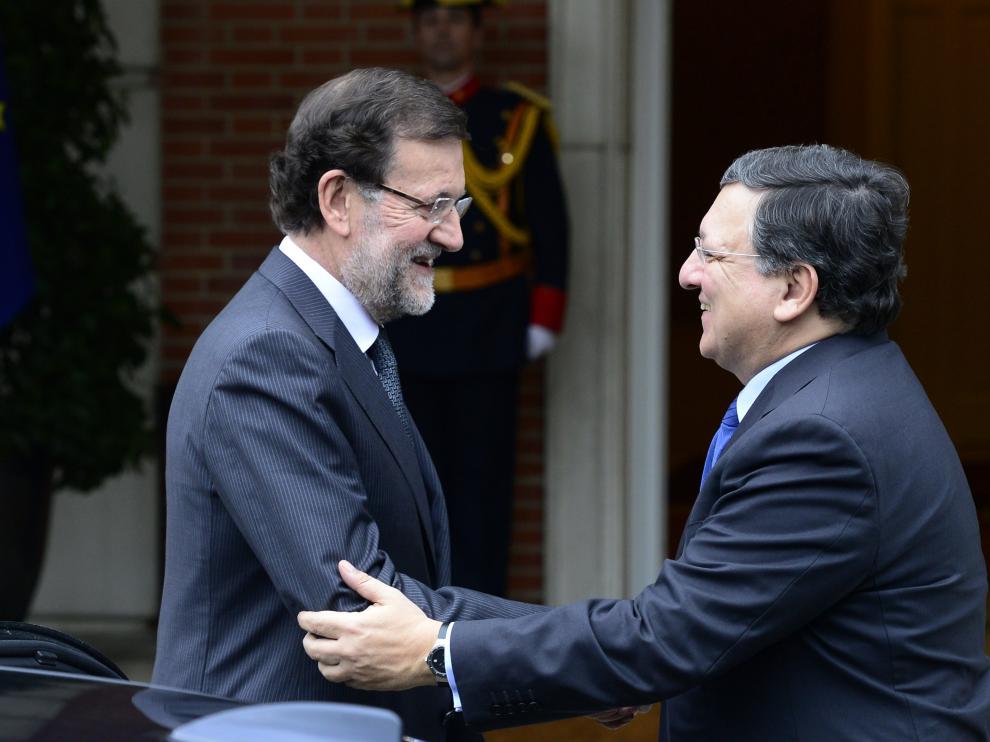 Reunión entre Rajoy y Barroso