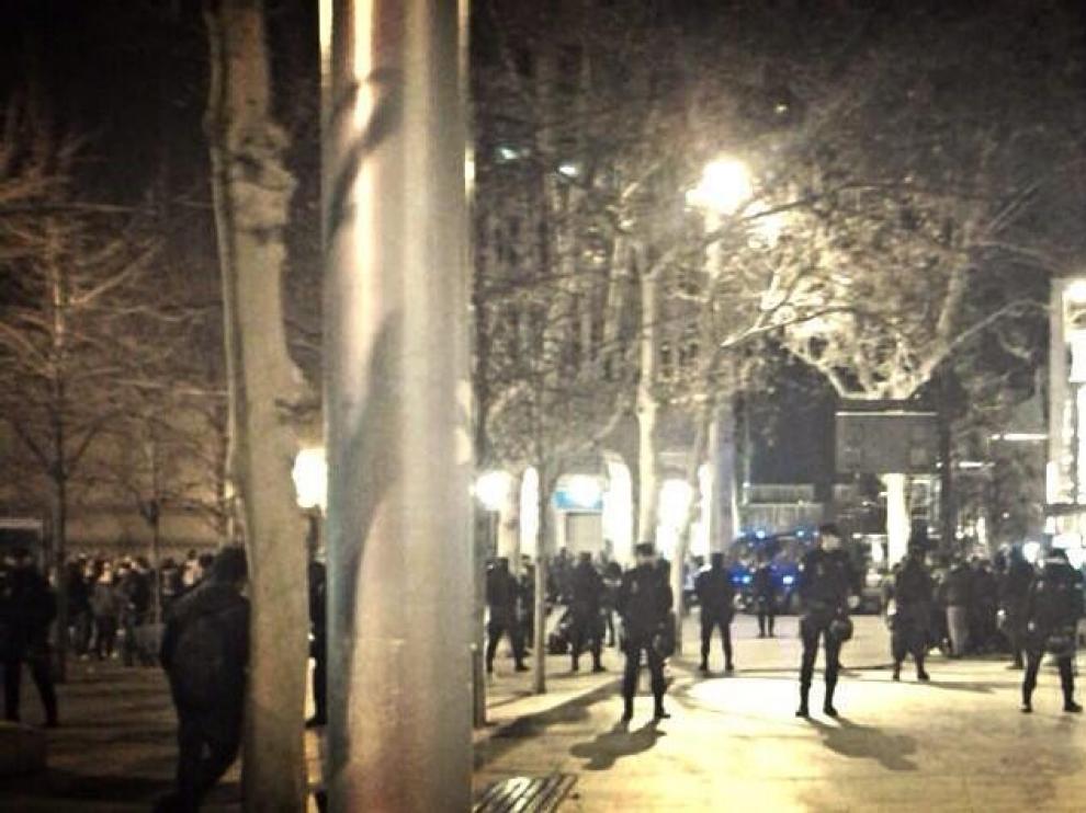 Antidisturbios en Plaza Aragón. Foto de archivo