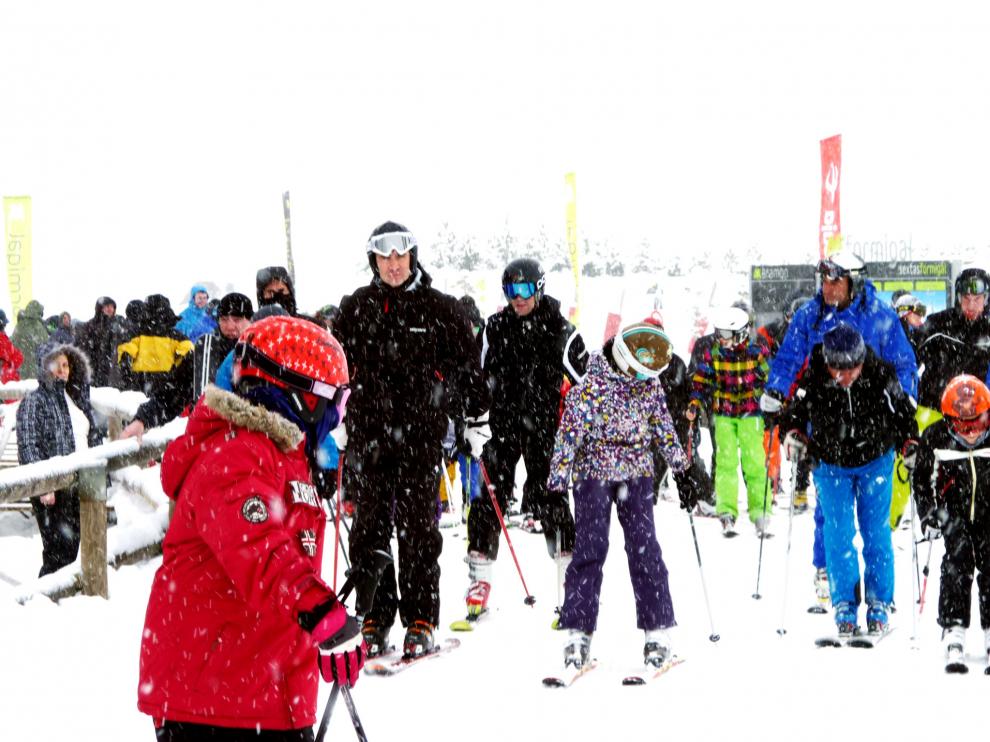 El príncipe Felipe, en Formigal