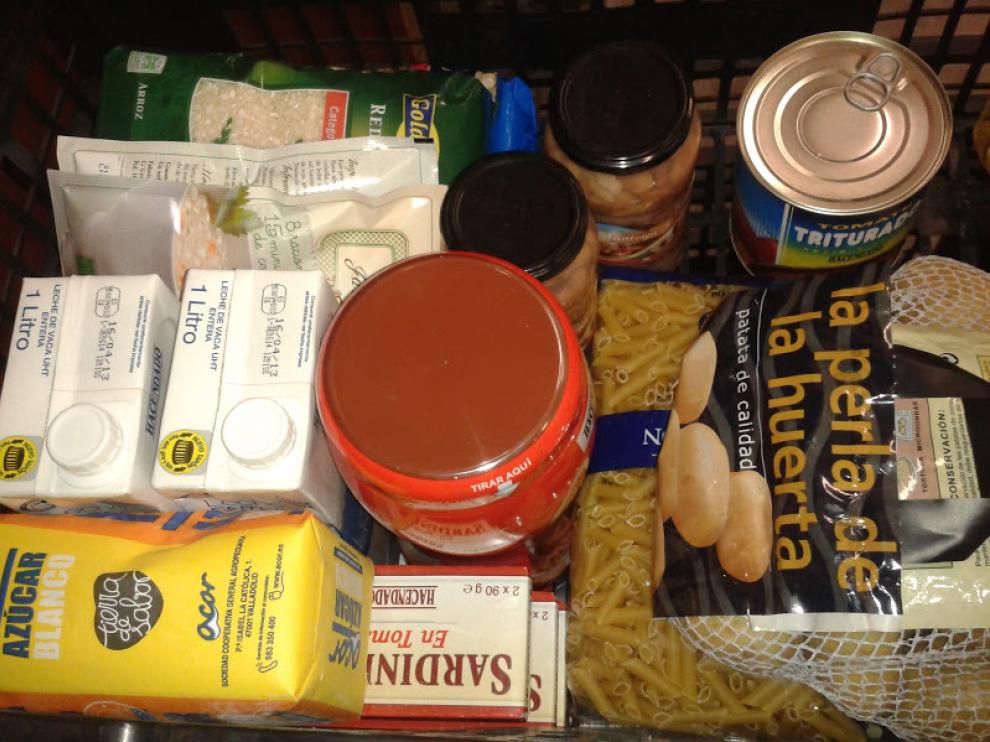 Lote de comida para cuatro personas del Redistribuye