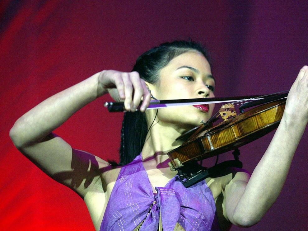 La violinista Vanessa Mae